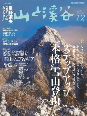 cover image of 山と溪谷: 2016年 12月号 [雑誌]